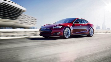 Tesla’s Model S all-electric saloon vehicle