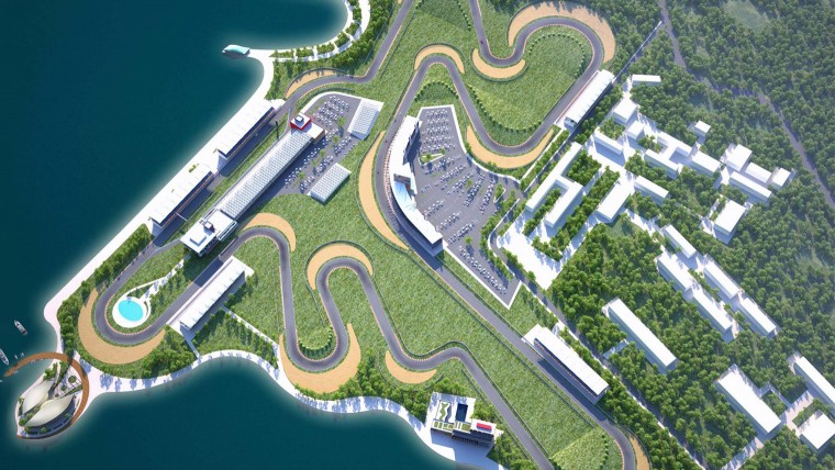 Baku Race track concept in Azerbaijan