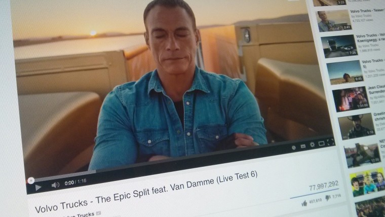 Volvo Trucks had a global smash hit with its 2014 Jean-Claude Van Damme campaign