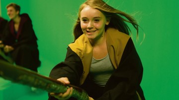 Broomstick green screen experience