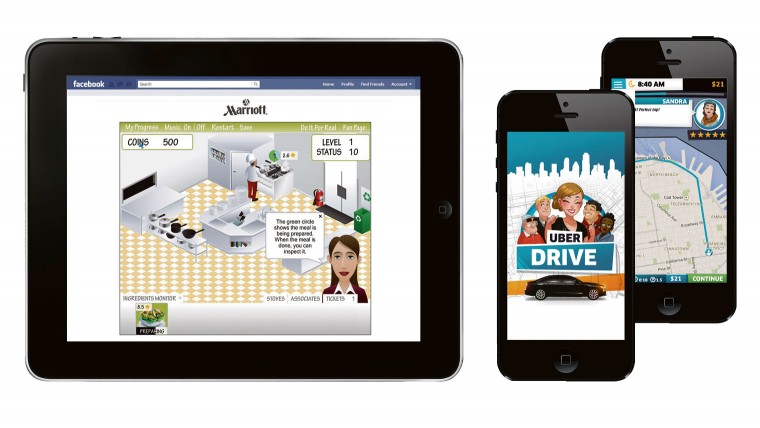 My Marriott Hotel Facebook game enables prospective staff to feel what it’s like to work at a hotel. UberDrive mobile game to engage current and prospective “driver-partners”