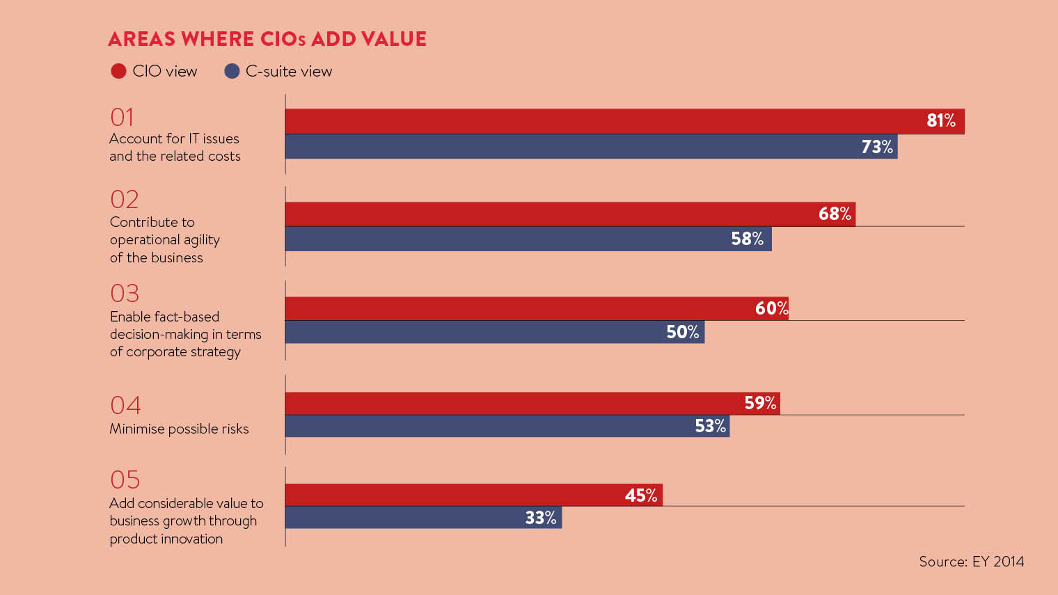 Areas where CIOs add value