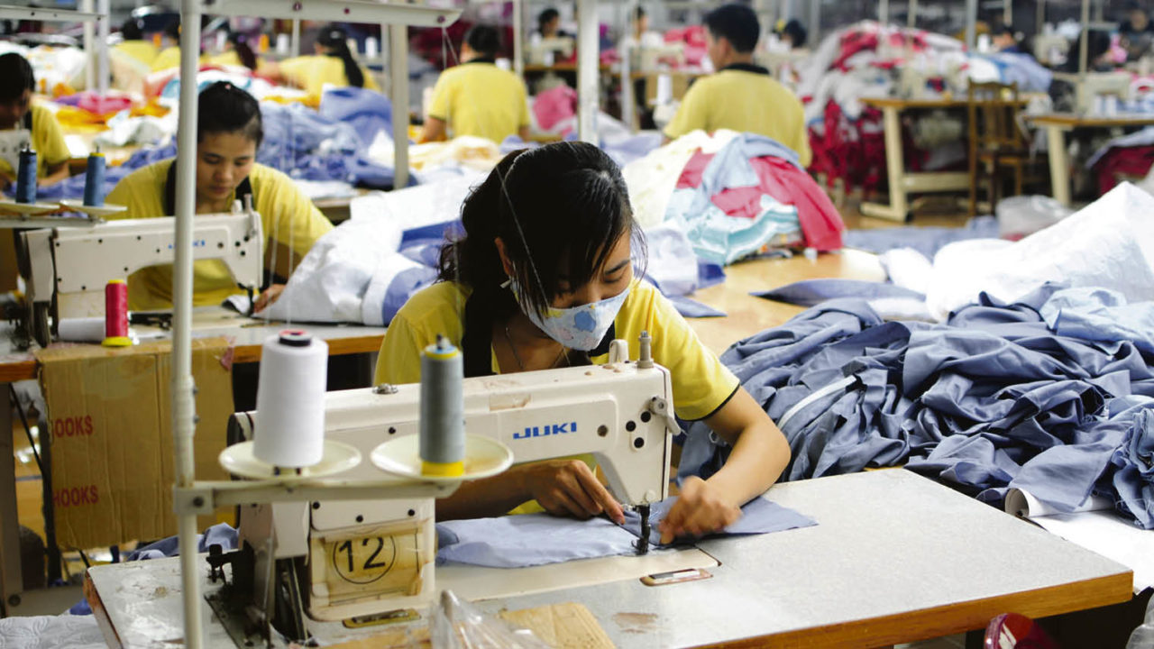 Asian textile factory