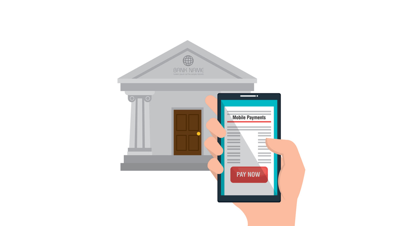 Online banking illustration