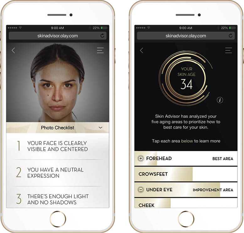 Olay’s Skin Adviser uses deep-learning technology to help customers find the products best suited to their personal skincare needs