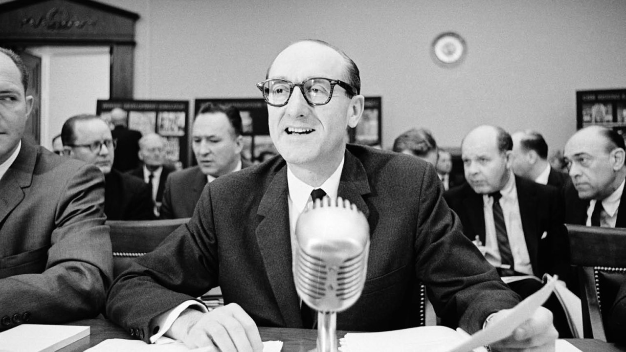 George Mueller, associate administrator of the Nasa Office of Manned Space Flight
