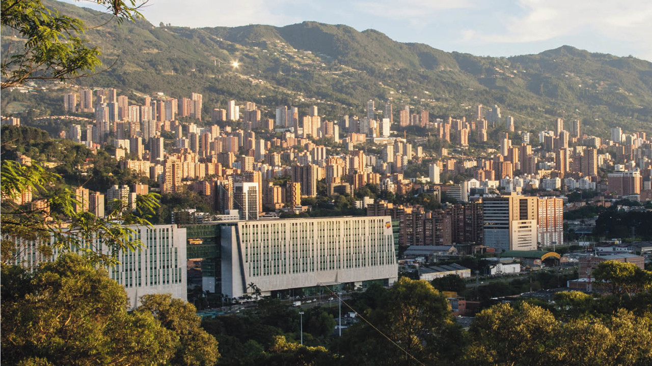 Bancolombia’s headquarters in the centre of Medellin, Colombia