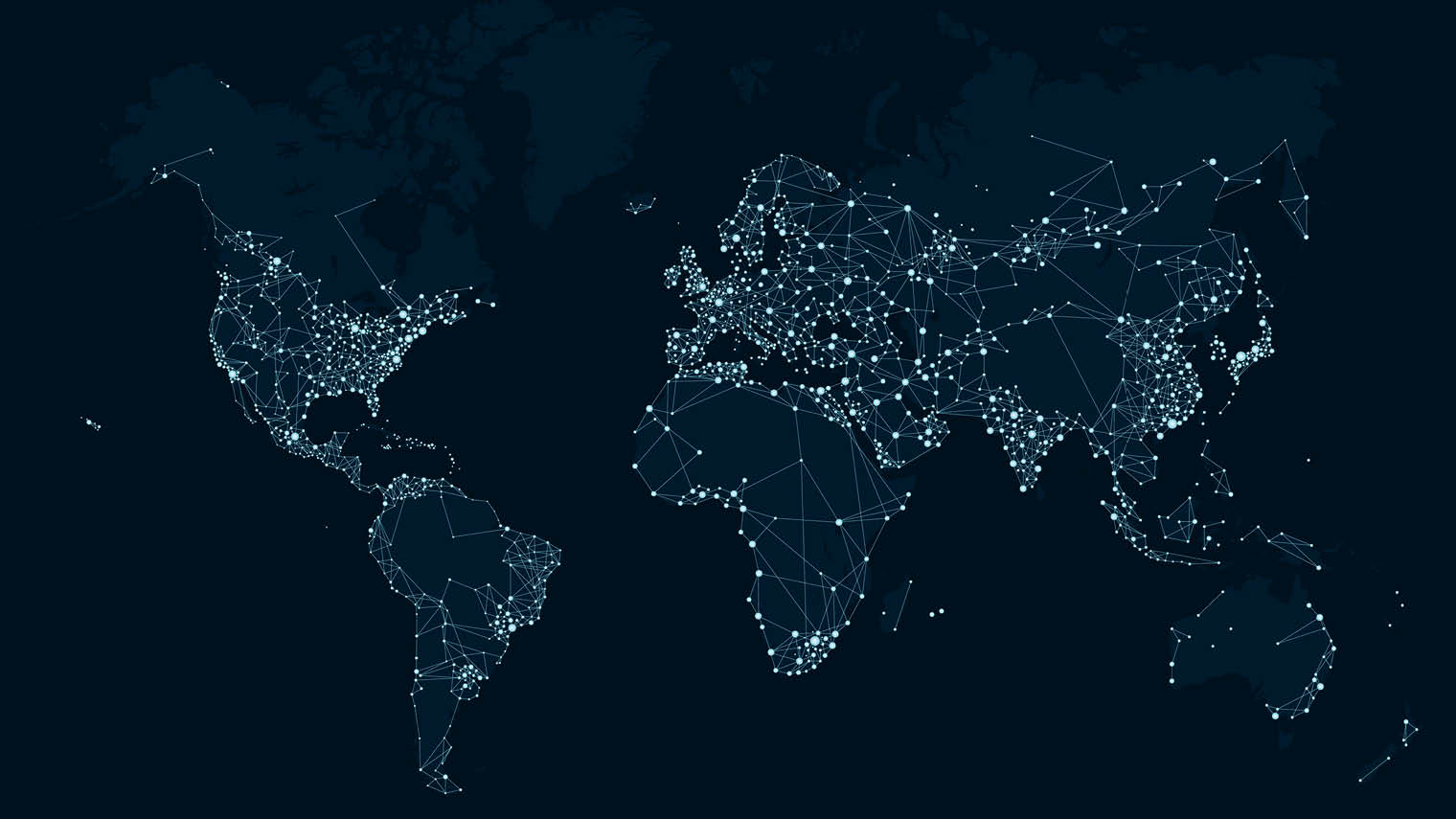 World map lights