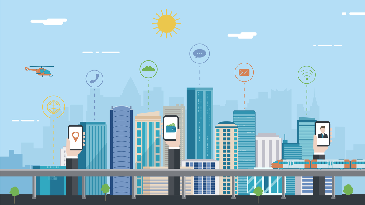 Smart city illustration