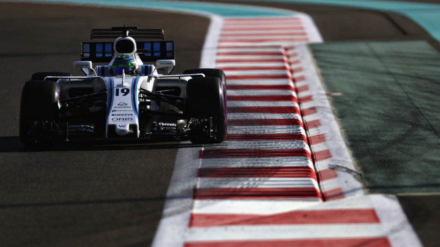 Formula 1 car on track
