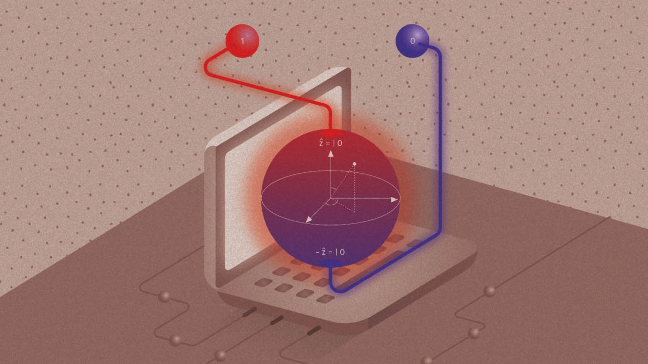 Quantum computing illustration