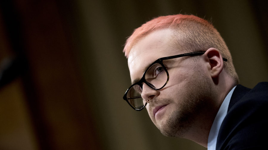 Christopher Wylie ethical Cambridge Analytica wearing glasses in profile