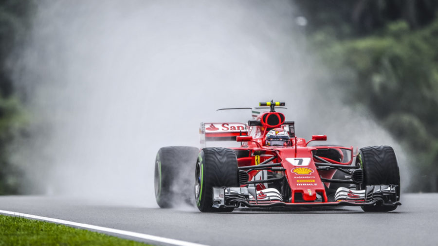 Ferrari F1 smoke