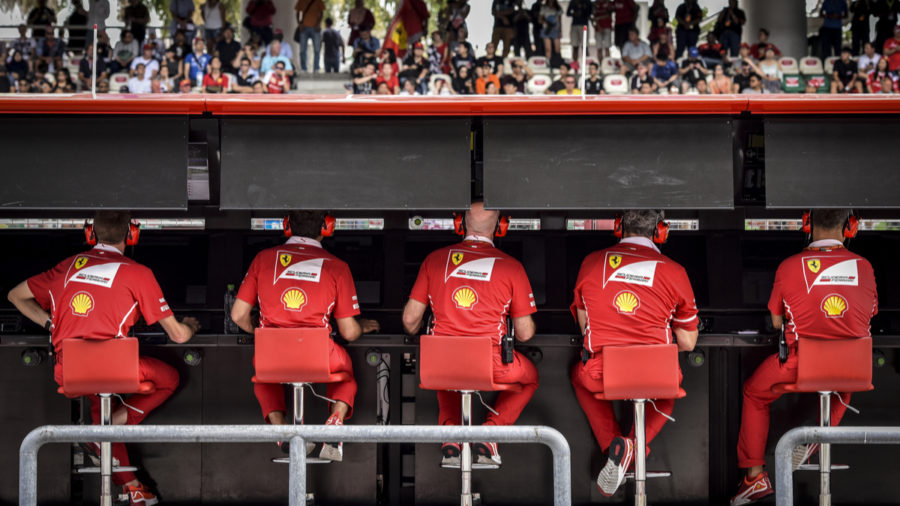 Ferrari F1 crew