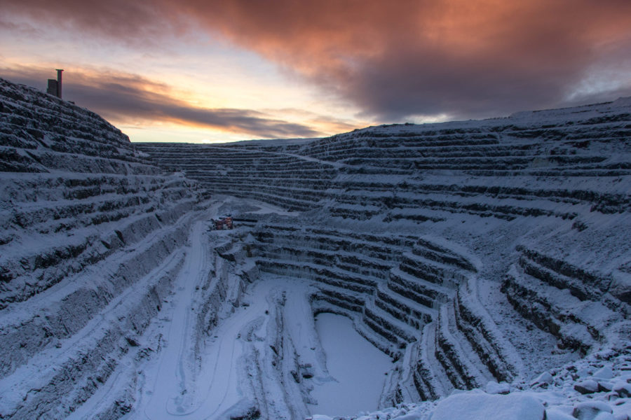 Boliden aptik open pit mine where 5G is being used to increase efficiency