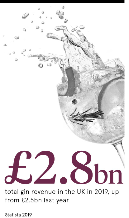 UK gin revenue 2019