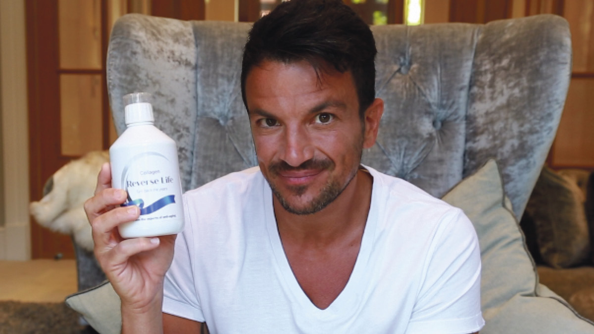 Collagen beauty brand, Reverse Life, has built up a strong following using endorsements from celebrities like Peter Andre