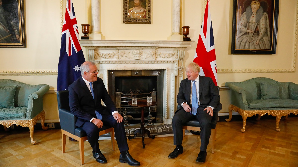 Boris Johnson meeting Scott Morrison