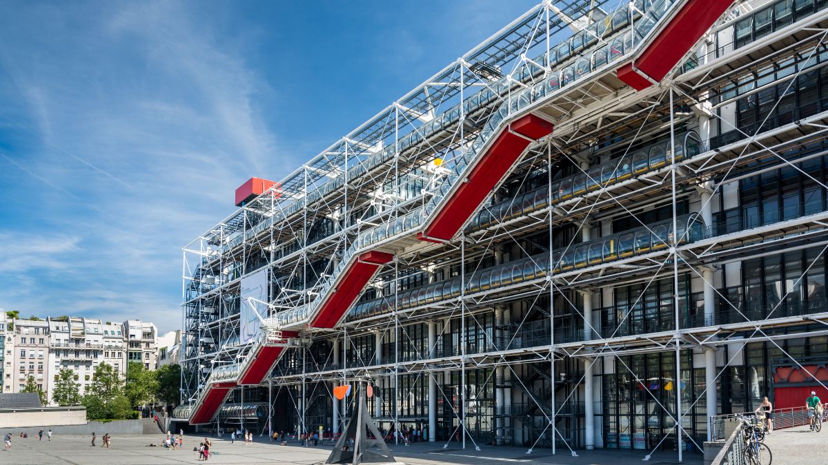 The Centre Pompidou in Paris is an example of a public building designed with flexibility in mind