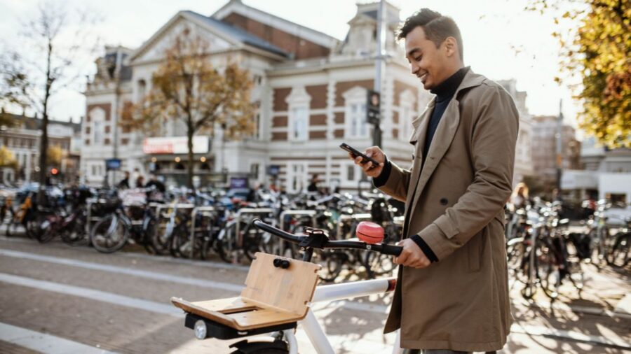The Bike Is A Common Form Of Transportation For Most Commuters In Dutch Cities Like Amsterdam
